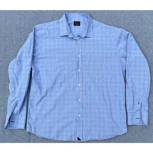 UNTUCKit Blue Plaid Casual Button Down Shirt